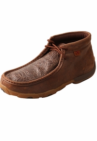 Women's Twisted X Brown/Brown Print Driving Moccasins WDM0079