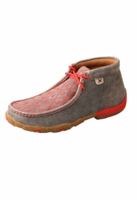 Women's Twisted X Chukka Driving Moc Grey/Grenadine WDM0147 CLEARANCE