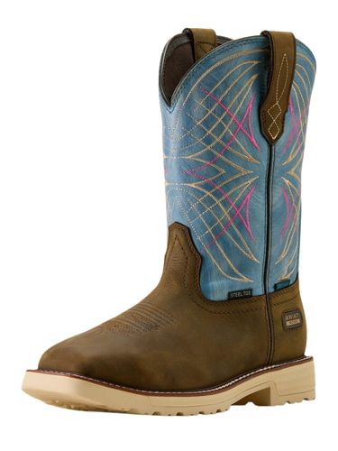 Women�s Ariat Activator Waterproof Steel Toe Wide Square Toe Work Boot 10063832