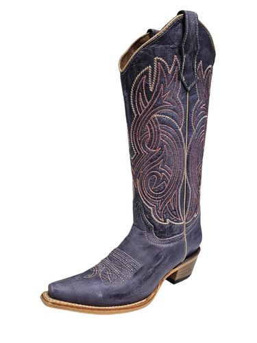 Womens Circle G by Corral Lilac Embroidery Boot L6328