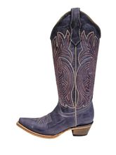 Womens Circle G by Corral Lilac Embroidery Boot L6328