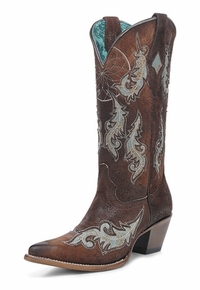 Womens Corral Dream Catcher Distressed Western Boots Z5383