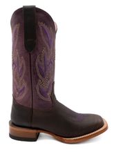 Women’s Ferrini Maggie Chocolate Square Toe Boot 8219309