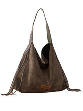 Wrangler Fringe Floral Tooled Hobo Bag WG239-9182