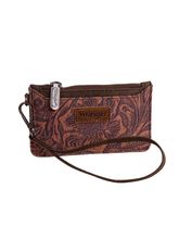 Wrangler Vintage Floral Velvet Printed Card Case Wristlet WG227