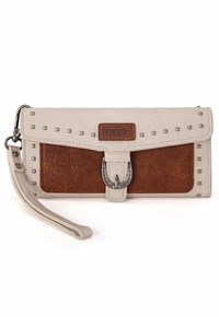 Wrangler Western Tri-fold RFID Wristlet Wallet WG195