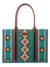 Wrangler Dual Sided Print Canvas Wide Tote WG2203-8119