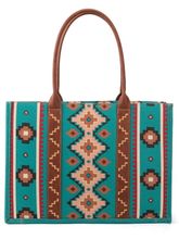 Wrangler Dual Sided Print Canvas Wide Tote WG2203-8119
