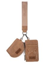 Wrangler Embroidered Dual Pouch Wristlet WG145-W007