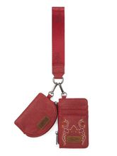 Wrangler Embroidered Dual Pouch Wristlet WG145-W007