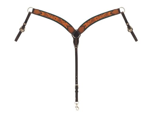 Weaver Turquoise Cross Breast Collar 45108-01