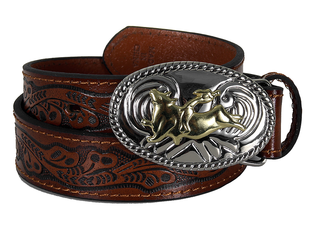 Youth Brown Belt with Buckle by Nocona Belt Co. 4410402