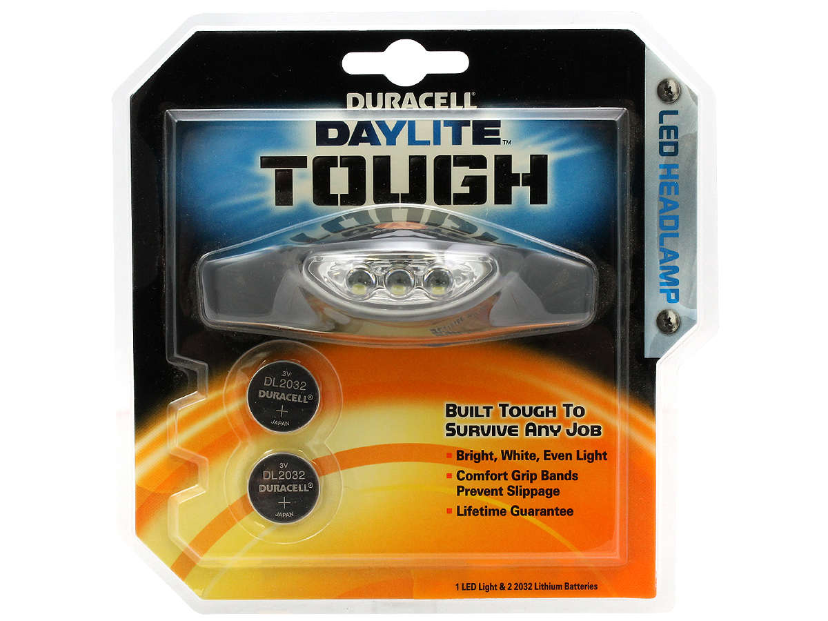 Duracell Daylight Flashlight Tough LED Headlamp