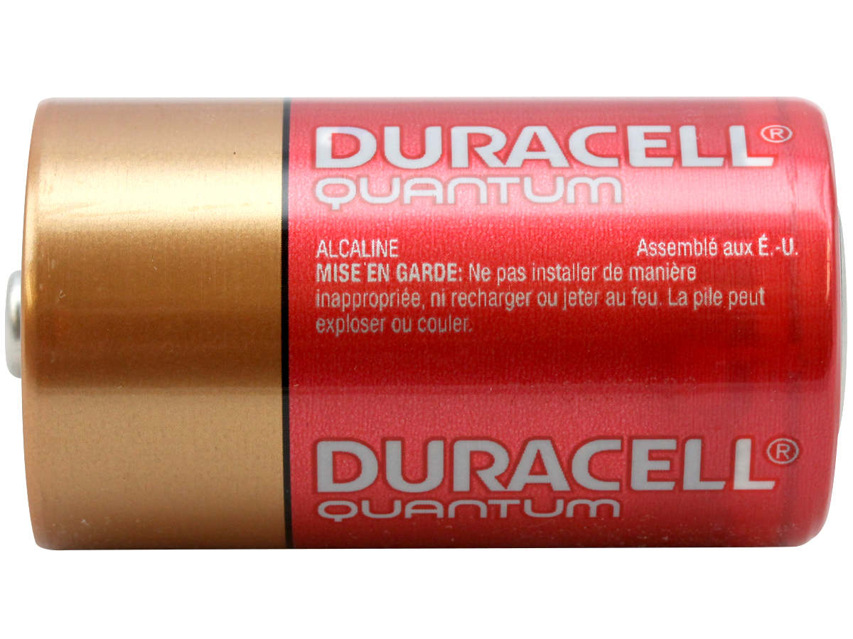 Duracell Quantum QU1300 Dcell 1.5V Alkaline Button Top Battery