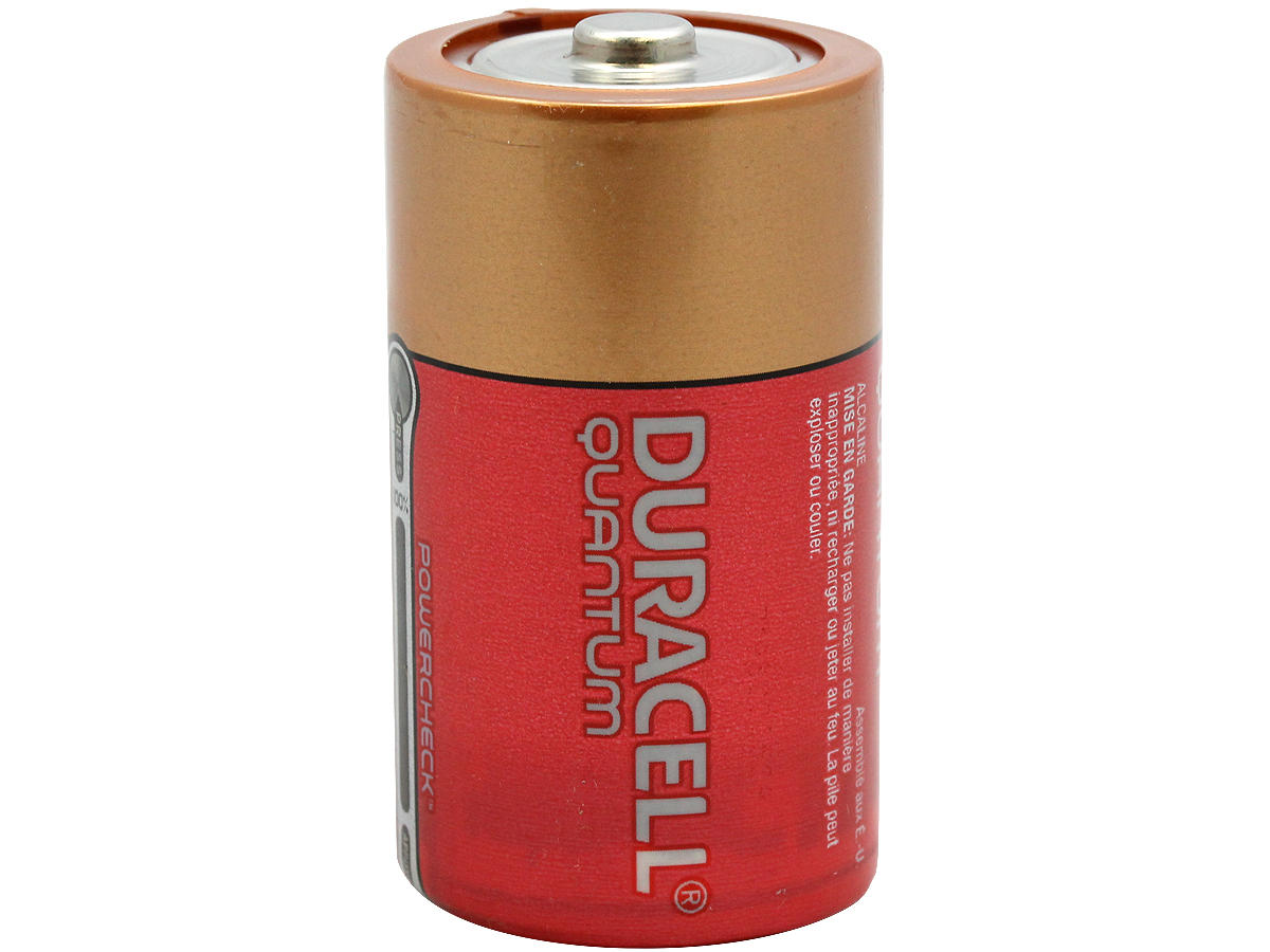 Duracell Quantum QU1300 Dcell 1.5V Alkaline Button Top Battery