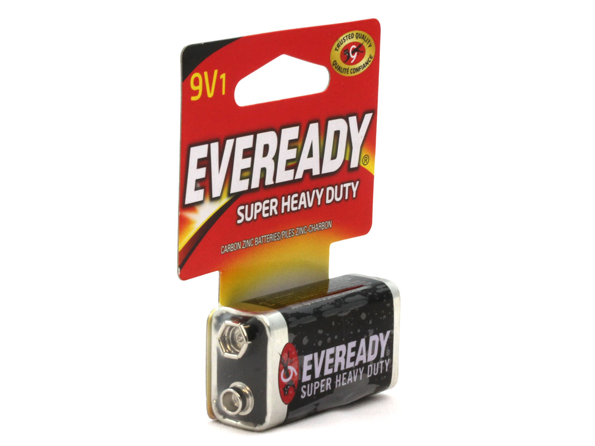 Energizer Eveready Super Heavy Duty Zinc Carbon 9V Batteries 1222SW