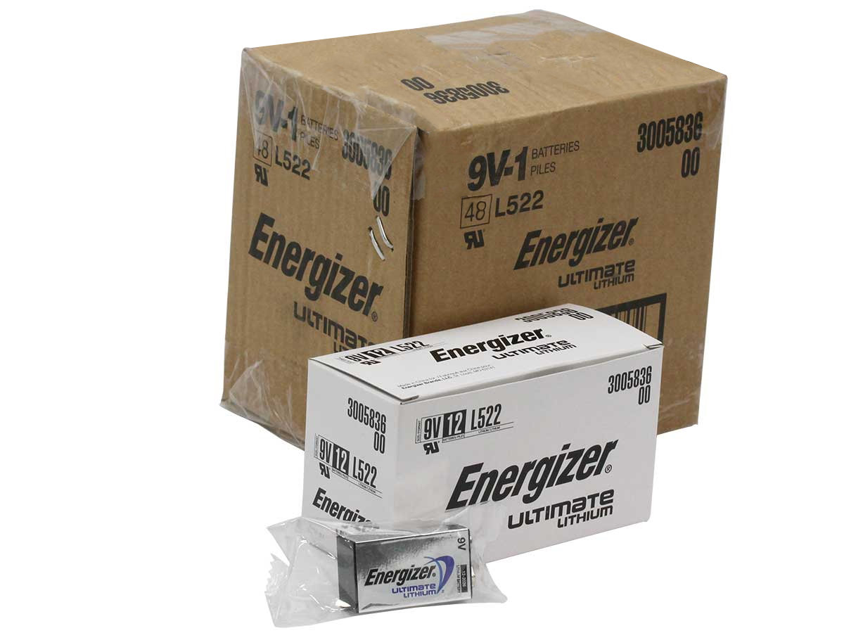 通販新品 Energizer 12pk 9V Advanced Lithium Batteries LA522 Bulk 並行輸入品