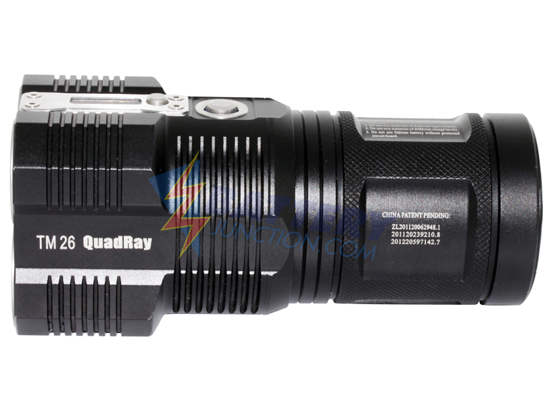 Nitecore Tiny Monster TM26 Quad Ray LED Flashlight - 3500 Lumens - 4 x CREE  XM-L U2 LED - Uses 4 x 18650 or 8 x CR123A