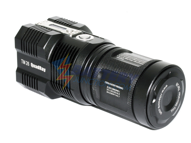 Nitecore Tiny Monster TM26 Quad Ray LED Flashlight - 3500 Lumens - 4 x CREE  XM-L U2 LED - Uses 4 x 18650 or 8 x CR123A