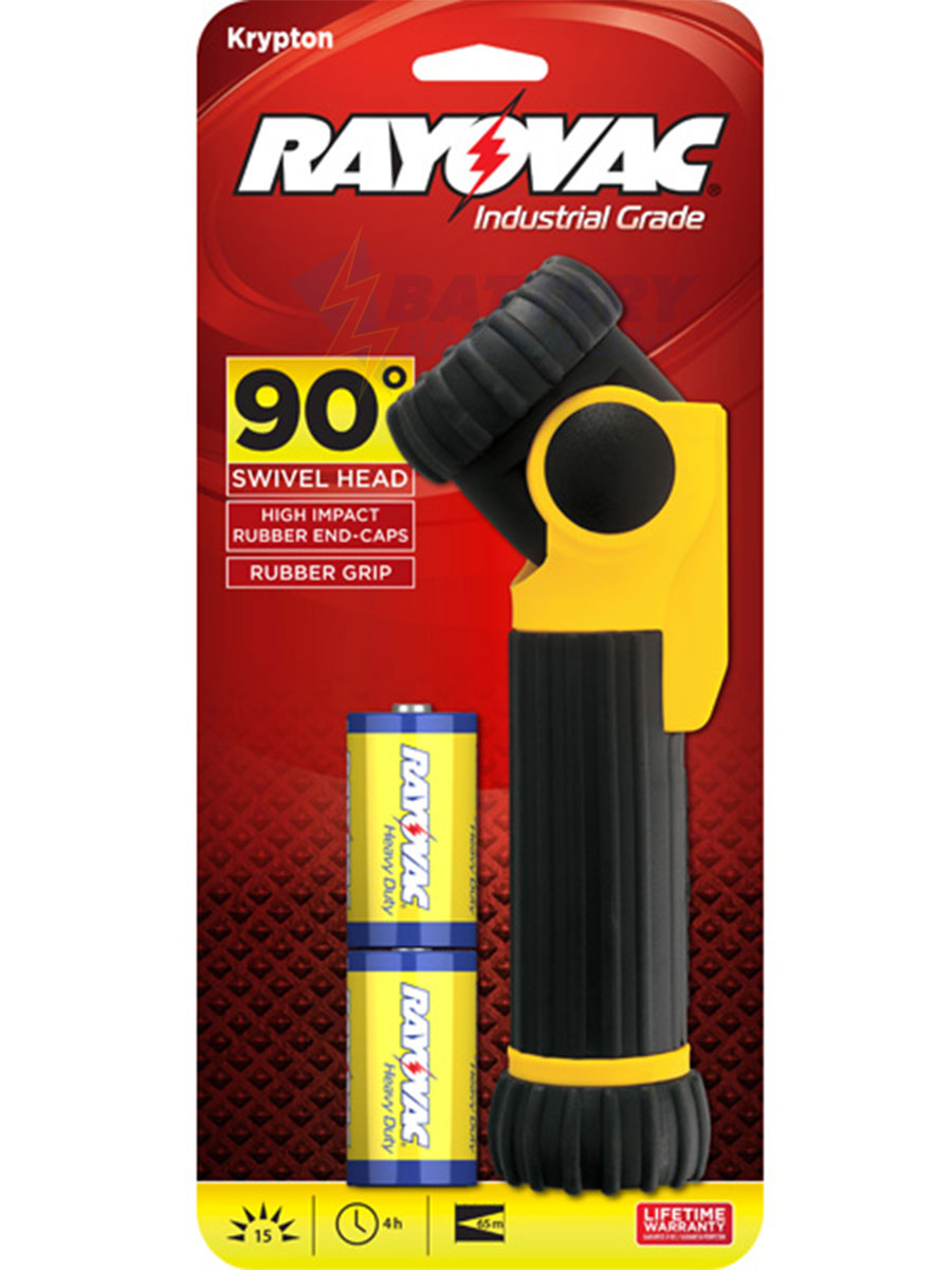 Rayovac Industrial 2D 15 Lumen Krypton Swivel Flashlight