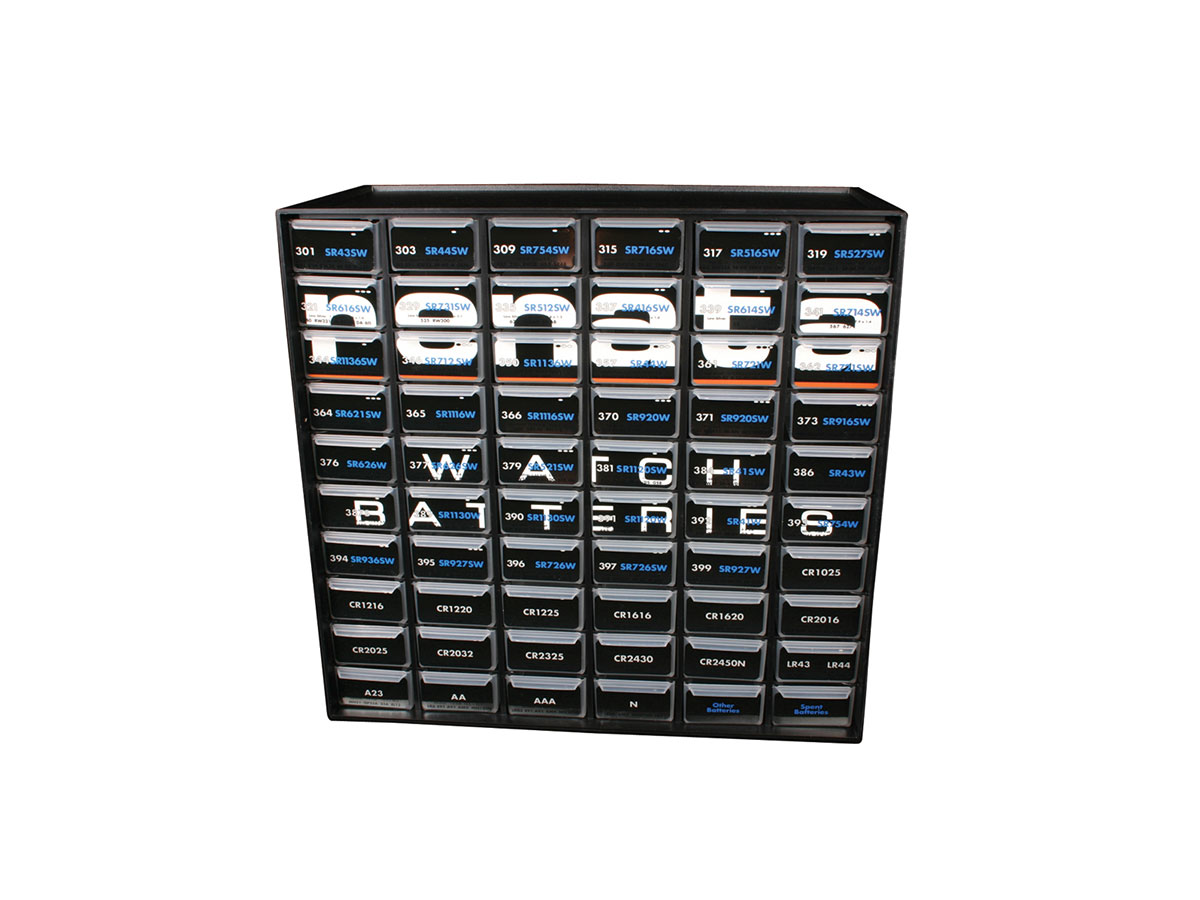 Renata Watch Battery Organizer 60 Drawers