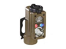 Streamlight 14120 Sidewinder Compact Aviation Flashlight with C4 LEDs, Helmet Mount and CR123A Lithium Battery, Coyote