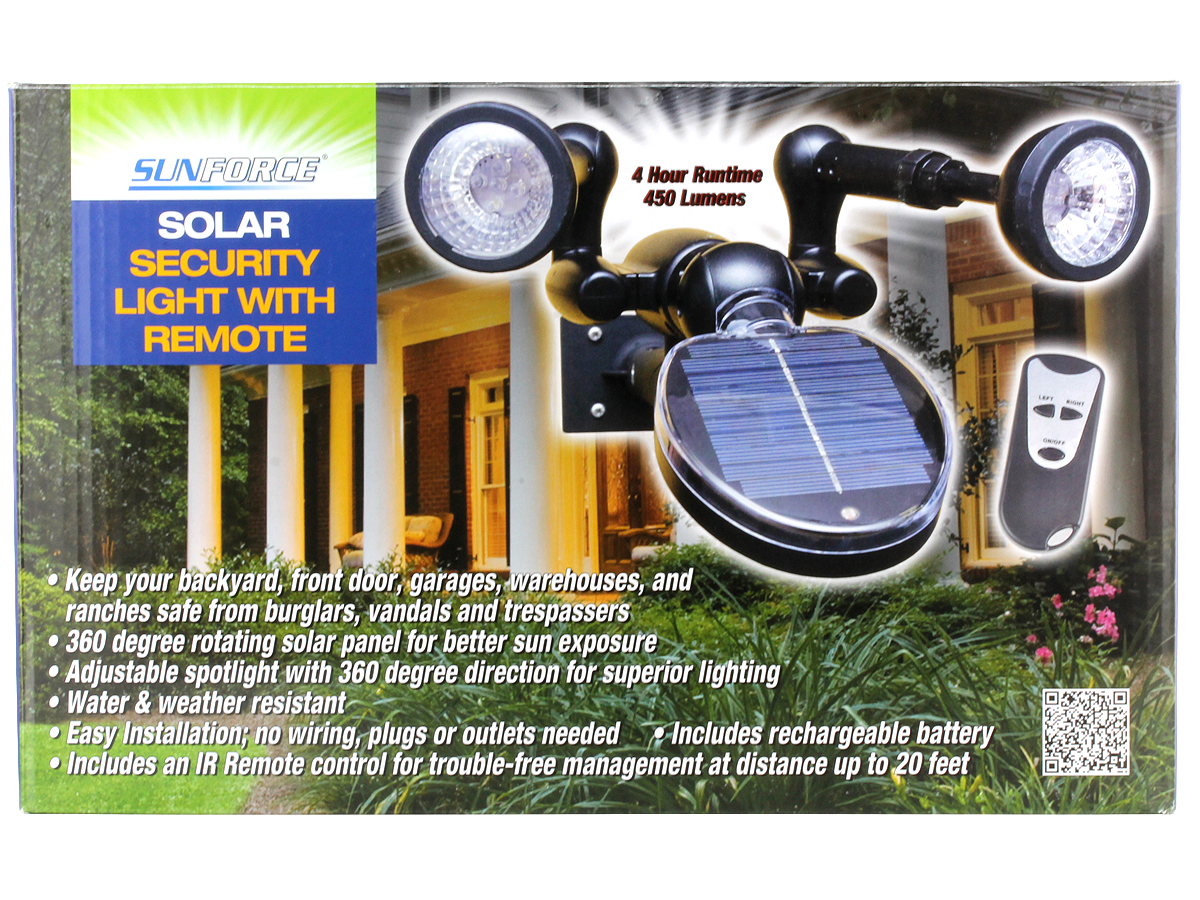 Sunforce Solar Security Light With Remote (86318)