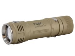 Sunwayman T26C Ultra-Compact Side Switch Tactical Flashlight - CREE XM-L2 U3 LED - 800 Lumens - Uses 1 x 18650, 2 x CR123As/16340s - Champagne