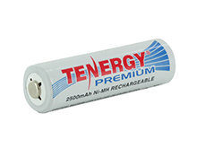 Tenergy Premium 10320 AA 2500mAh 1.2V Nickel Metal Hydride (NiMH) Button Top Battery - Bulk