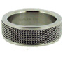 Stainless Steel Ring with Mesh Pattern 7 - 11