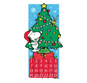 Peanuts Snoopy Wood Decor Advent Calendar- SOLD OUT