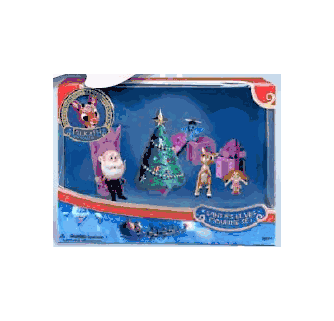 Rudolph Santa's Castle Hall Diorama PVC Figurine Set