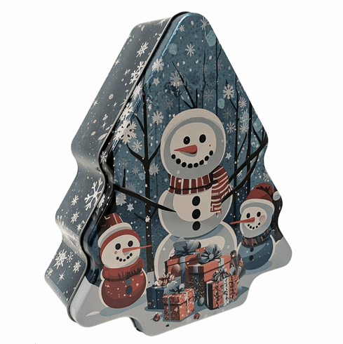 2025 New Christmas Tree Shaped Cookie Tin Sparkle (6 tins) - Item # 975107