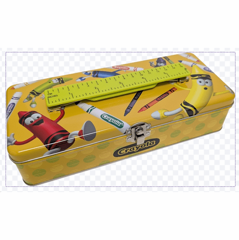 Crayola Large Storage Box with Ruler Handle (12 tins) - Item # 184007-12