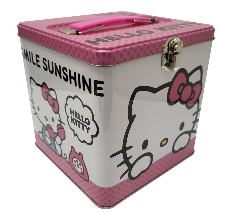 Hello Kitty Stack Store and Carry Tin with Handle (6 tins) Item 697207