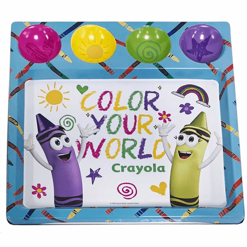 New Crayola Tin Activity Tray (12 tins) Item # 188607-12