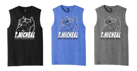 New- T. Micheal Sleeveless Work Out Shirt- #101D