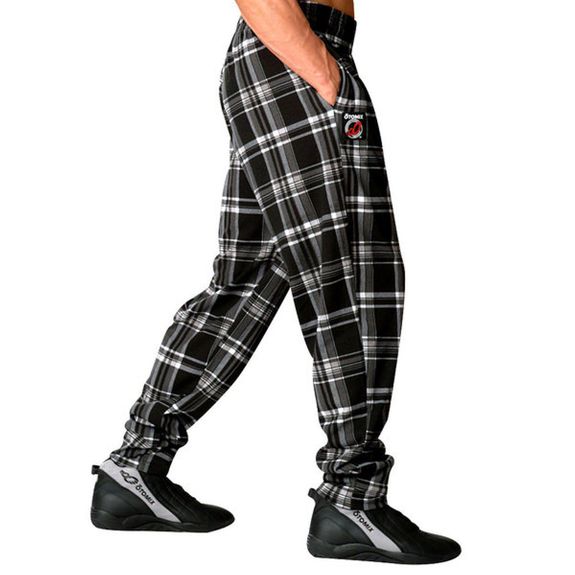 Otomix Black Plaid Weightlifting Workout Baggy Gym Pant