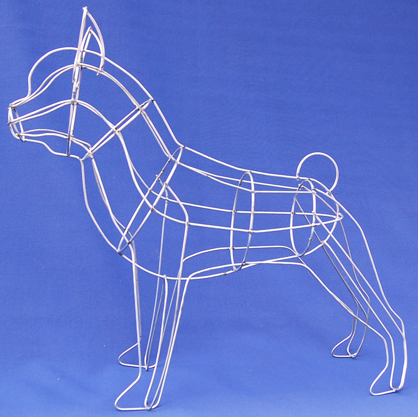 French Bulldog Topiary Frame 17"