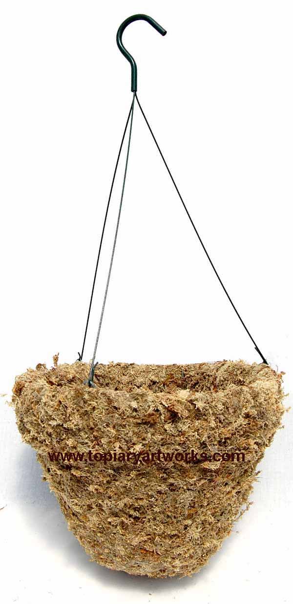 Super deep sphagnum moss hanging baskets