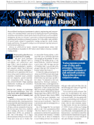Stocks & Commodities V. 33:11 (28, 3033): Interview: Developing Systems With Howard Bandy by Jayanthi Gopalakrishnan