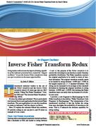Stocks & Commodities V. 40:02 (2023): Inverse Fisher Transform Redux by John F. Ehlers