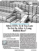 Stocks & Commodities V. 43:12 (4047, 53): Silver ETFs: Is It Too Late To Get In After A Long Bullish Rise? by Leslie N. Masonson