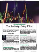 Stocks & Commodities V. 44:03 (32�33): The Savitzky�Golay Filter by John F. Ehlers