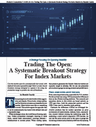 Stocks & Commodities V. 44:08 (16�21): Trading The Open: A Systematic Breakout Strategy For Index Markets by Hamish Cassidy