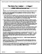 V.1:3 (47-47): The Intra Day Analyst   A Report by TIMOTHY C. SLATER/President, Intra Day Analyst Company