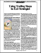 V.16:4 (198-203): Using Trailing Stops In Exit Strategies by J. Katz, Ph.D., and D. McCormick