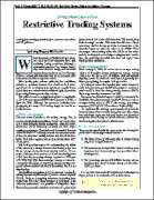 V. 22:2 (36-38, 40): Restrictive Trading Systems by Anthony Trongone