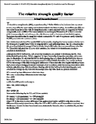 V.4:7 (275-277): The relative strength quality factor by Donald Jones and Tod Stromquist