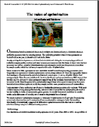 V.6:7 (262-264): The value of optimization by Louis P. Lukac and B. Wade Brorsen